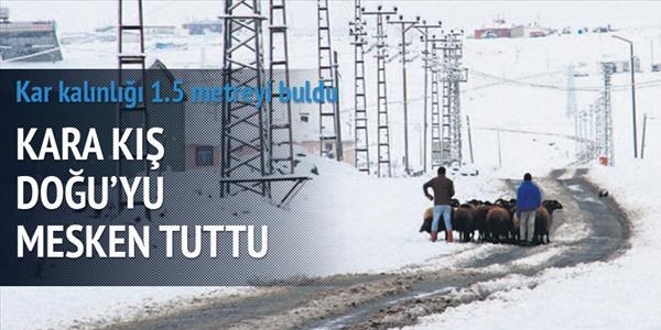 Doğu illeri Nisan ayında karlar altında