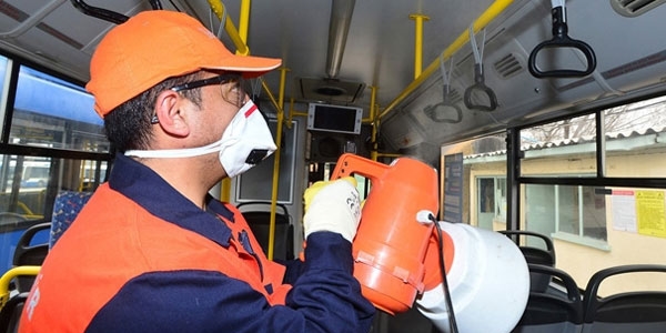 Ankara'da otobüsler her gün temizleniyor