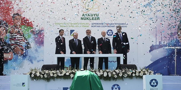 Akkuyu Nükleer Santrali'nin temeli atıldı