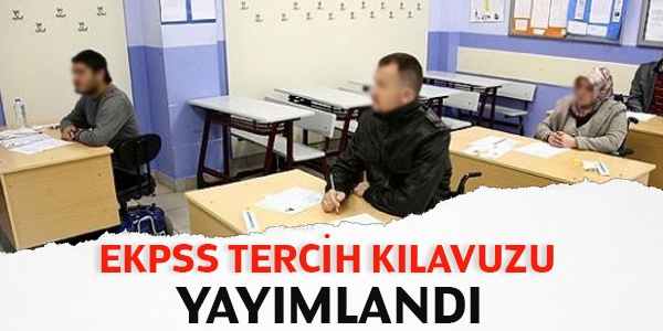 EKPSS tercih klavuzu yaymland