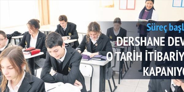 Dershane devri 5 ay sonra kapanıyor
