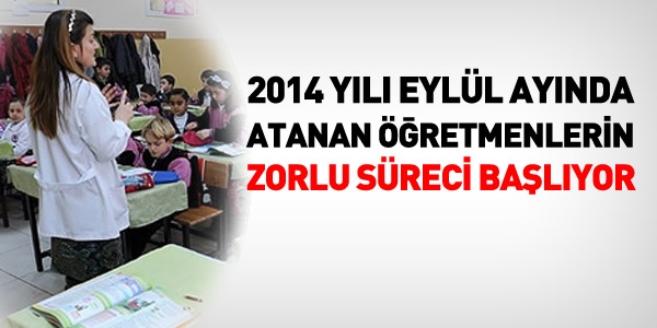 Aday retmenlerin zorunlu sreci balyor