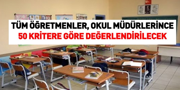 Mdrler, tm retmenleri deerlendirecek