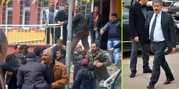 Ak Parti adayına sopalı saldırı
