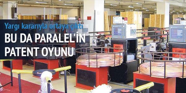 'Paralel yapı'dan patent oyunu iddiası