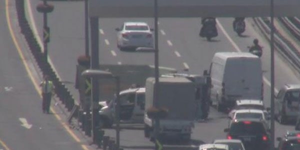 İstanbul trafiğinde zor dakikalar