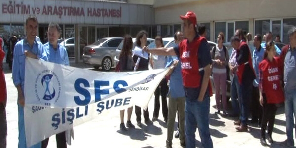 Doktora şiddet protesto edildi