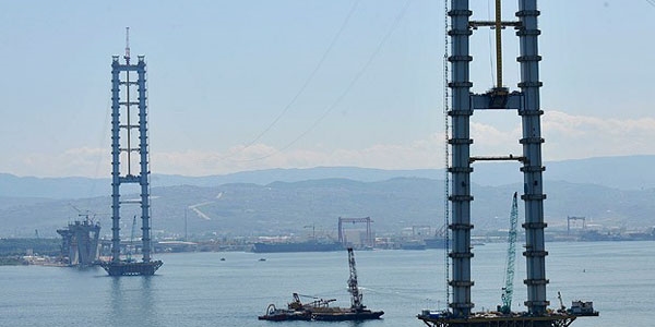 Körfez Köprüsü'nde montaj safhasına geçildi