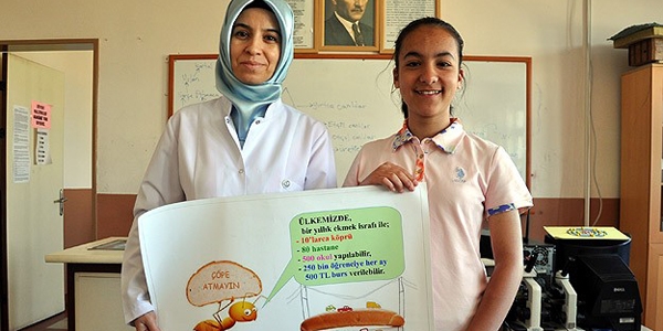 Öğrenciler ekmek israfını önlemek için proje geliştirdi