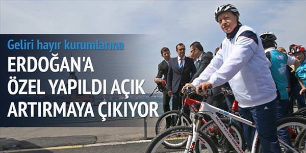 Erdoğan'ın bisikleti açık artırmayla satılacak