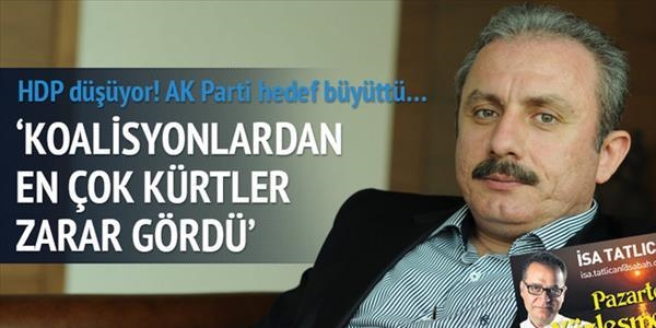 Şentop: Koalisyonlardan en çok zarar gören Kürtler oldu