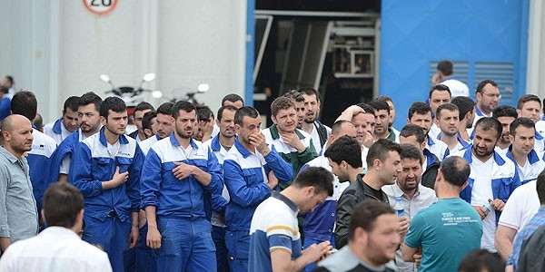 Bursa'da işçilerin eylemi genişliyor