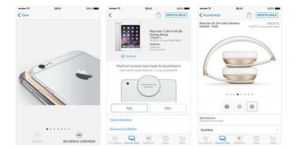 Apple Store uygulaması Türkiye'de