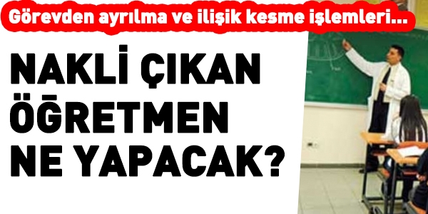 Grevden ayrlma ve iliik kesme ilemleri...