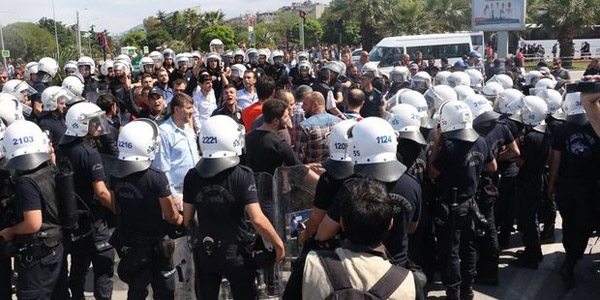 Samsun'daki olaylarda; 37 gözaltı, 4 polis yaralı