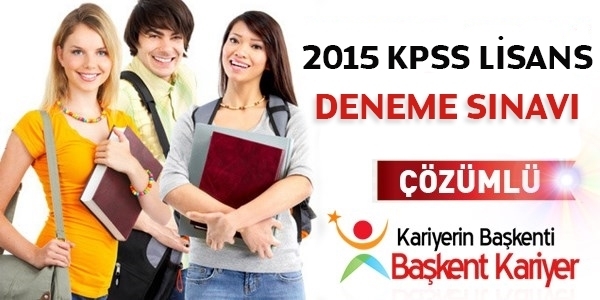 2015 Lisans A grubu deneme sınavı