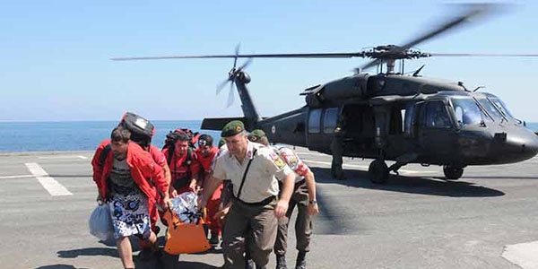 16 yandaki kz askeri helikopterle hastaneye gtrld