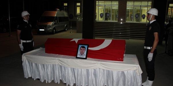Şehit tekniker için tören düzenlendi