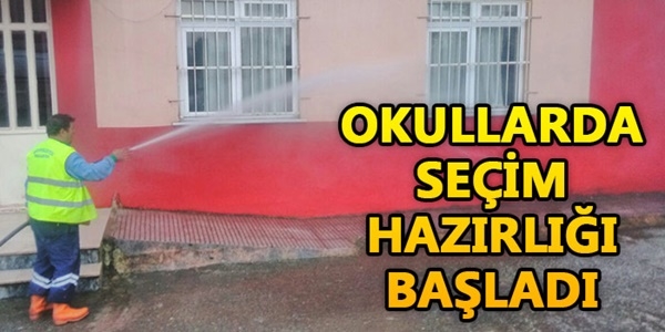 Okullar seçime hazırlanıyor