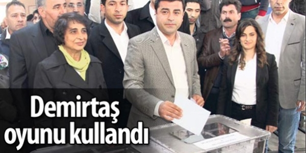 Demirtaş oyunu İstanbul'da kullandı