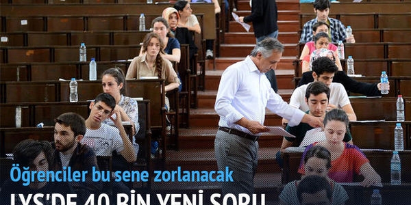 LYS için 10 bin yeni soru hazırlandı