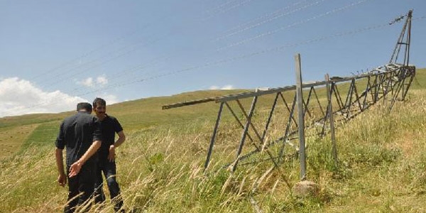 Cıvatalar söküldü, 36 köy karanlıkta kaldı