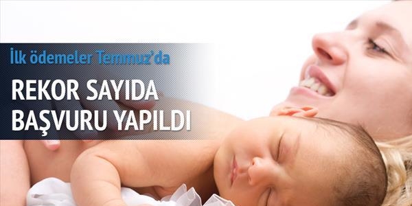Doğum yardımına rekor başvuru