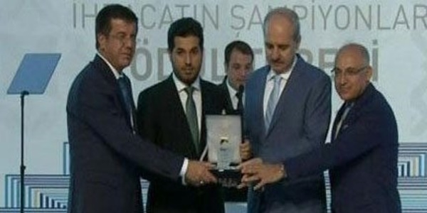 En fazla ihracat yapan 10 firmaya ödülleri verildi