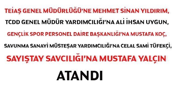 23 Haziran tarihli atama kararları