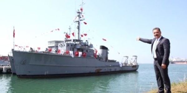 Kıbrıs gazisi mayın gemisi açık hava müzesinde sergilenecek