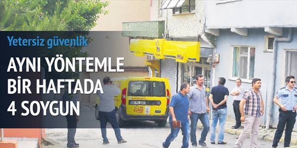 Bir hafta içinde aynı yöntemle 4 soygun