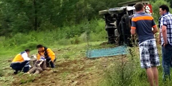 Kars'ta trafik kazası: 1 ölü, 7 yaralı