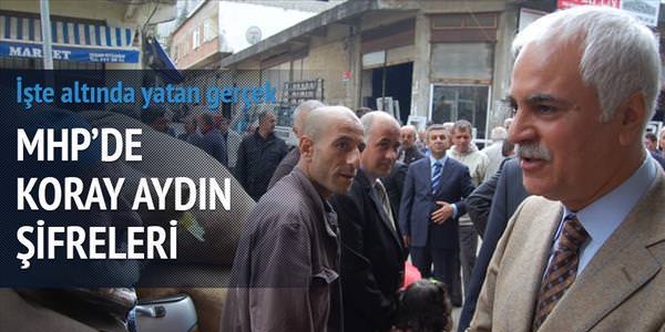 MHP'de Koray Aydın'ın şifreleri