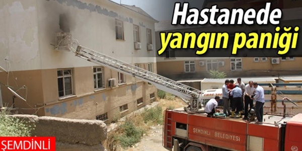Şemdinli Devlet Hastanesi'nde yangın
