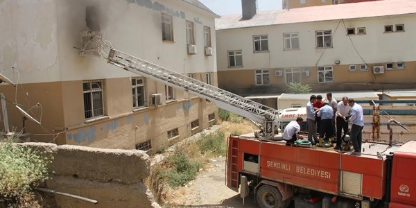 emdinli Devlet Hastanesi'nde yangn