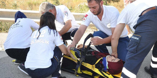 Kırıkkale'de trafik kazası: 4 yaralı