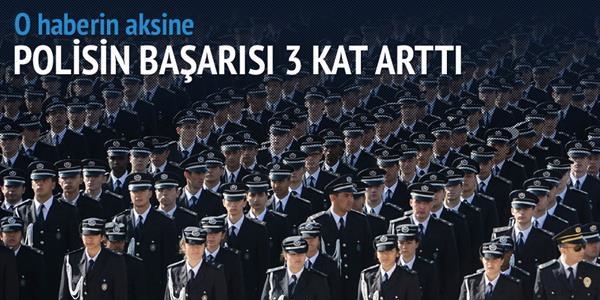 Polisin başarısı 3 kat arttı