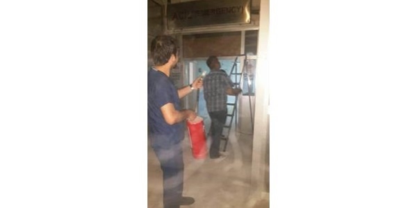 Acil serviste yangın paniği
