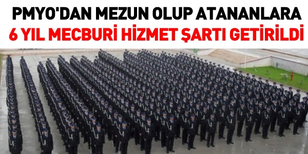 PMYO mezunlarına 6 yıl mecburi hizmet şartı getirildi