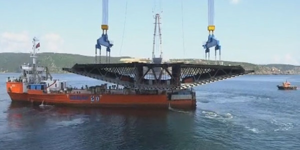 3'ncü köprüde çalışmalar devam ediyor