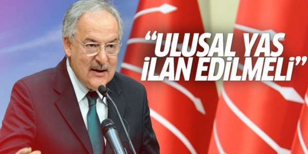 CHP'den 'ulusal yas' çağrısı