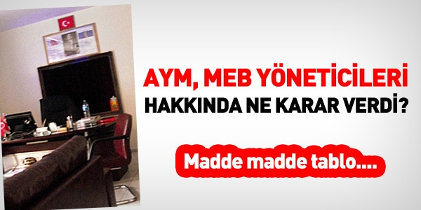 AYM, yneticiler hakknda ne karar verdi?