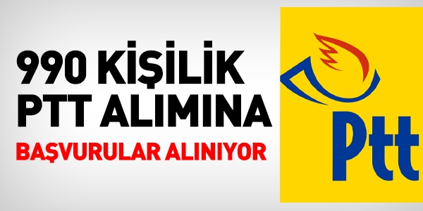 PTT, personel ilanı için, başvuruları alıyor