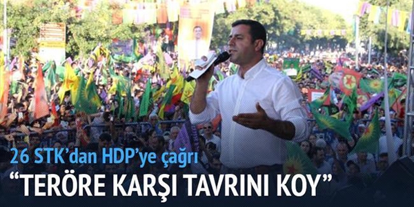 26 STK'dan HDP'ye çağrı