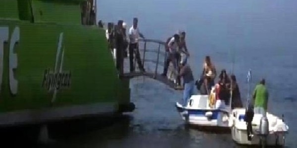 Ege'de feribot faciası ucuz atlatıldı