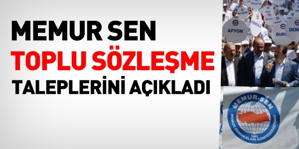 Memur Sen, 2016-2017 toplu sözleşme taleplerini açıkladı