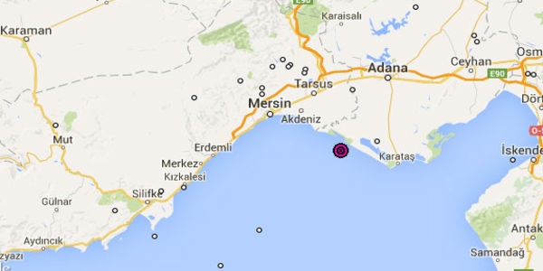 Mersin Krfezi'nde 5,2 byklnde deprem!