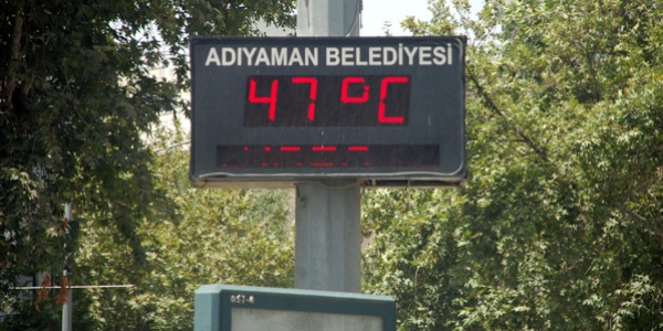 Adyaman'da termometreler 47 dereceyi grd