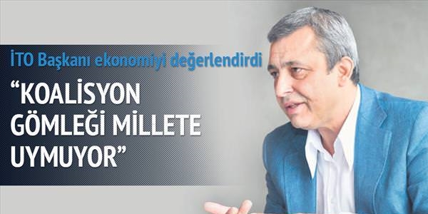 'Koalisyon gmlei millete uymuyor'