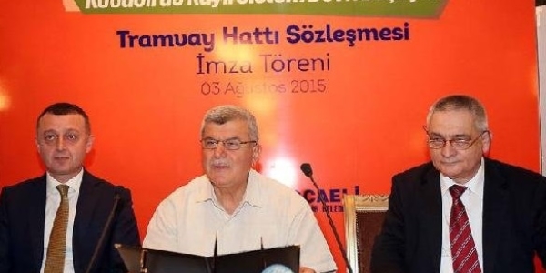 İzmit'te tramvay hattının yapımına başlanıyor